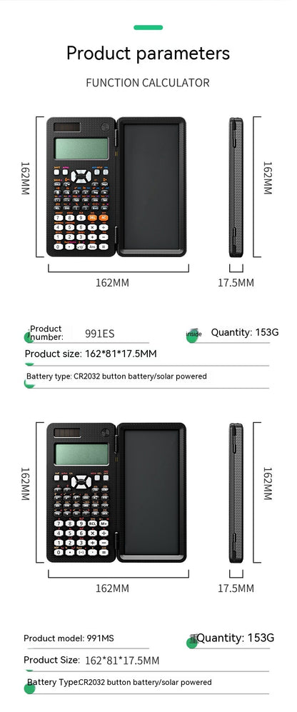 2 In 1 Foldable Scientific Calculators Handwriting Desk Scientific Calculators