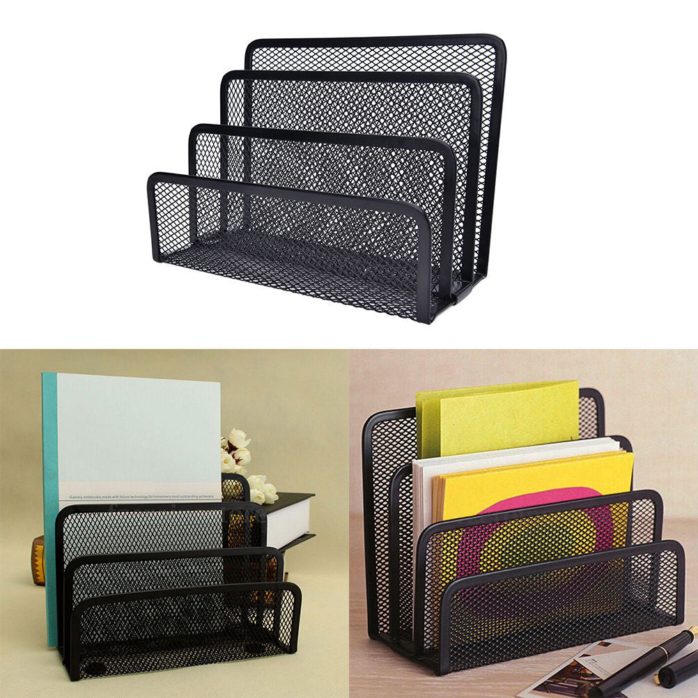 Book Shelves Desk-Organizer Office Mesh Home Metal