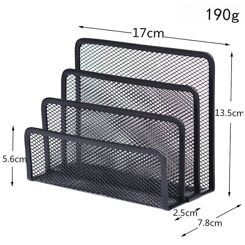 Book Shelves Desk-Organizer Office Mesh Home Metal