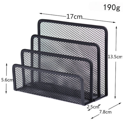 Book Shelves Desk-Organizer Office Mesh Home Metal