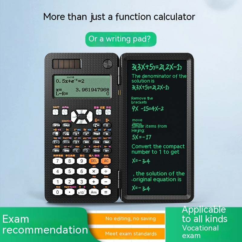 2 In 1 Foldable Scientific Calculators Handwriting Desk Scientific Calculators